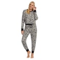 thumbnail image 1 of Peanuts Womens' Snoopy Woodstock Crop Top and Jogger Pants 2 Piece Pajama Set, 1 of 4