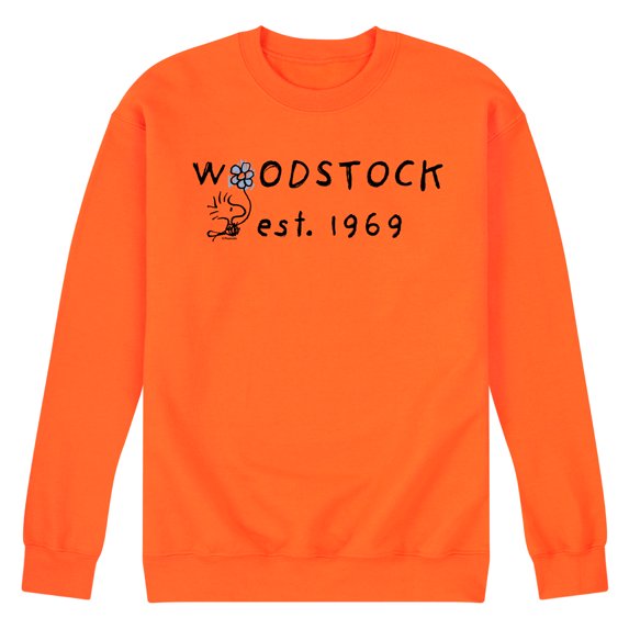 Peanuts - Woodstock 1969 - Men's Crew Neck Fleece Pullover