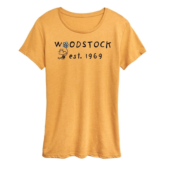 Peanuts - Woodstock 1969 - Women's Short Sleeve Graphic T-Shirt