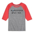 thumbnail image 1 of Peanuts - Woodstock 1969 - Youth Raglan Tee, 1 of 7