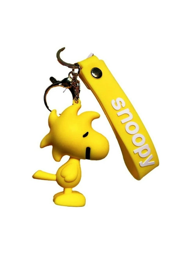 Peanuts Woodstock 3D Silicone Charm Rubber Keychain Keyring