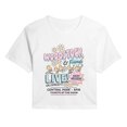thumbnail image 1 of Peanuts - Woodstock And Friends Band Tee - Juniors Cropped Graphic T-Shirt, 1 of 5