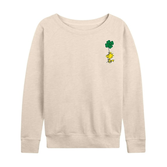 Peanuts - Woodstock Clover - Women's Lightweight French Terry Long Sleeve Shirt