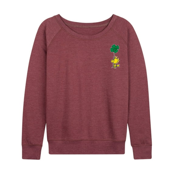 Peanuts - Woodstock Clover - Women's Lightweight French Terry Long Sleeve Shirt
