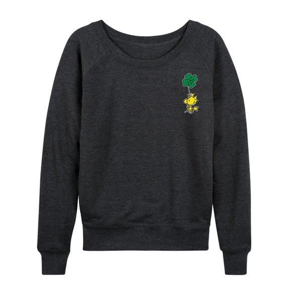 Peanuts - Woodstock Clover - Women's Lightweight French Terry Long Sleeve Shirt