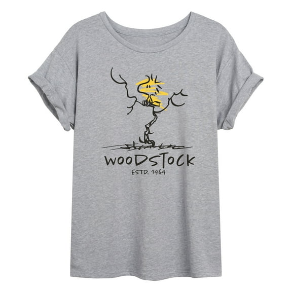 Peanuts - Woodstock Estd - Juniors Ideal Flowy Muscle T-Shirt