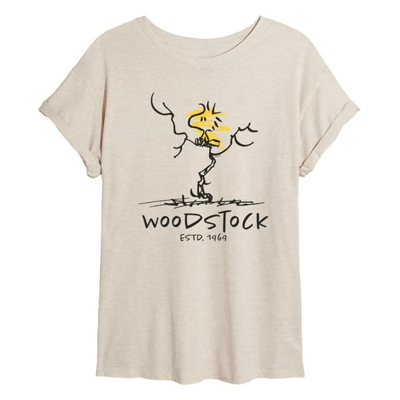 Peanuts - Woodstock Estd - Women's Oversized T-Shirt