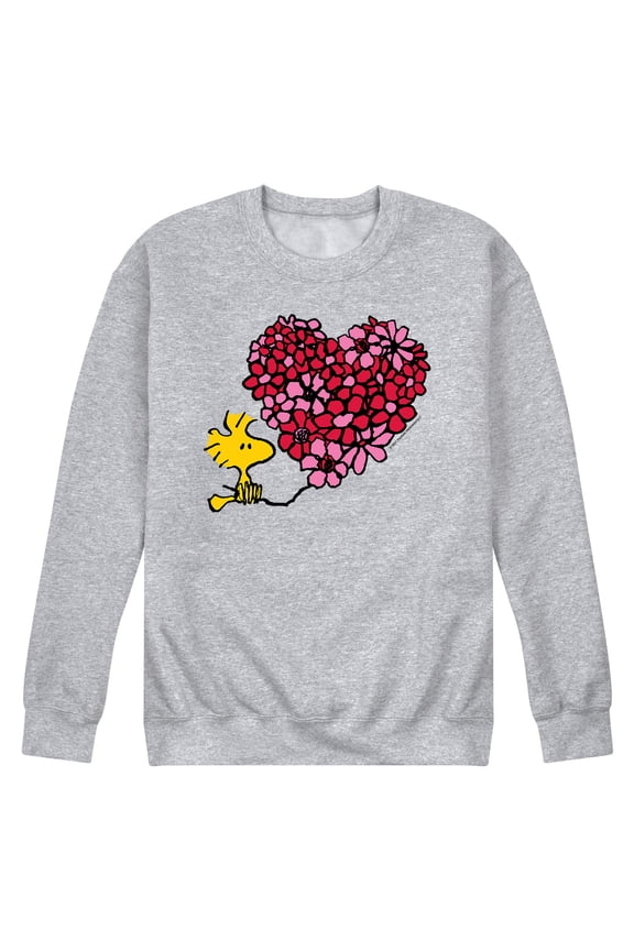 - Woodstock Floral Heart - Men's Crew Fleece
