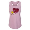 thumbnail image 1 of Peanuts - Woodstock Floral Heart - Women's Racerback Tank, 1 of 5