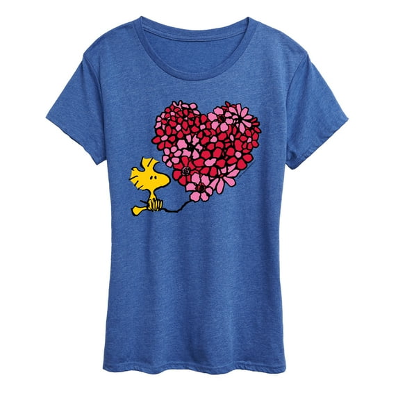Peanuts - Flower Heart - Women's Short Sleeve Graphic T-Shirt