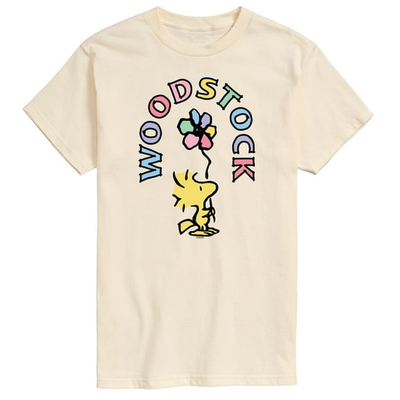 Peanuts - Woodstock Flower - Men's Short Sleeve Graphic T-Shirt