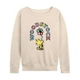 thumbnail image 1 of Peanuts - Woodstock Flower - Women's Lightweight French Terry Long Sleeve Shirt, 1 of 6