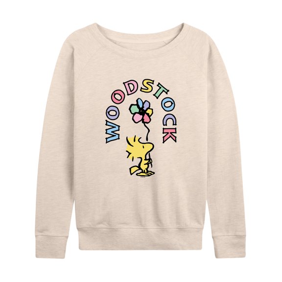 Peanuts - Woodstock Flower - Women's Lightweight French Terry Long Sleeve Shirt