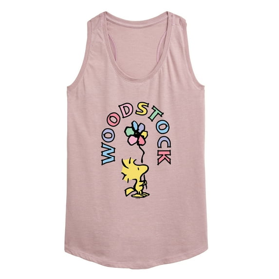 Peanuts - Woodstock Flower - Women's Racerback Tank Top