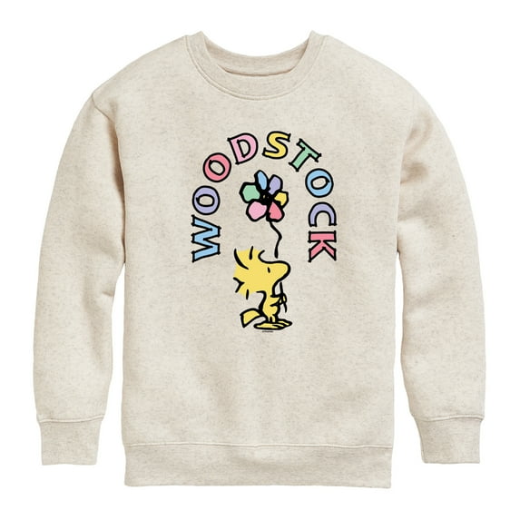 Peanuts - Woodstock Flower - Youth Crewneck Sweatshirt