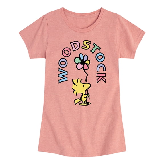 Peanuts - Woodstock Flower - Youth Girls Short Sleeve Tee