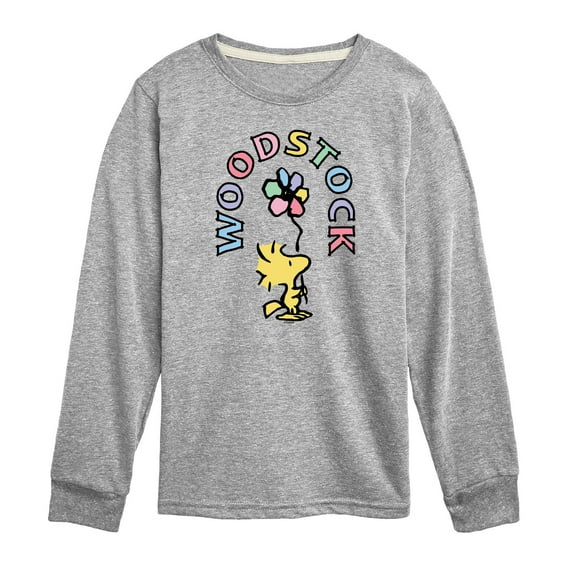Peanuts - Woodstock Flower - Youth Long Sleeve Tee
