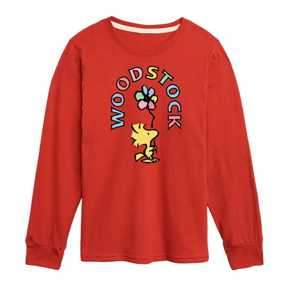 Peanuts - Woodstock Flower - Youth Long Sleeve Tee