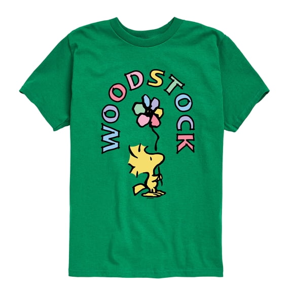 Peanuts - Woodstock Flower - Youth Short Sleeve Tee