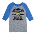 thumbnail image 1 of Peanuts - Woodstock - I Graduated! Can I Go Back to Bed Now? - Toddler & Youth Raglan Graphic T-Shirt, 1 of 5