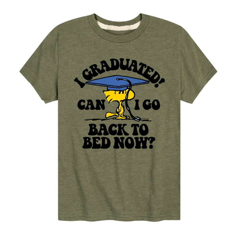 I Graduated Shirt Can I Go Back To Bed Now School T-Shirt I Graduated Shirt Can I Go Back To Bed Now School T-Shirt