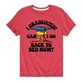 thumbnail image 1 of Peanuts - Woodstock - I Graduated! Can I Go Back to Bed Now? - Toddler & Youth Short Sleeve Graphic T-Shirt, 1 of 6