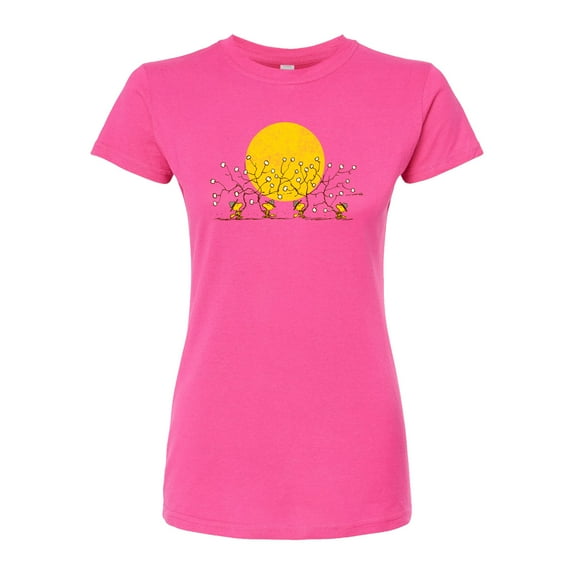 Peanuts - Woodstock Marshmallows - Juniors Fitted Graphic T-Shirt