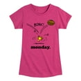 thumbnail image 1 of Peanuts - Woodstock Monday - Toddler & Youth Girls Short Sleeve Graphic T-Shirt, 1 of 6