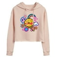 thumbnail image 1 of Peanuts - Woodstock Peace And Love Flair - Juniors Cropped Pullover Hoodie, 1 of 6