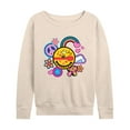 thumbnail image 1 of Peanuts - Woodstock Peace And Love Flair - Women's Lightweight French Terry Long Sleeve Shirt, 1 of 6
