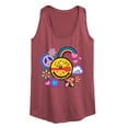 thumbnail image 1 of Peanuts - Woodstock Peace And Love Flair - Women's Racerback Tank Top, 1 of 6