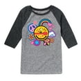thumbnail image 1 of Peanuts - Woodstock Peace And Love Flair - Youth Raglan Tee, 1 of 6