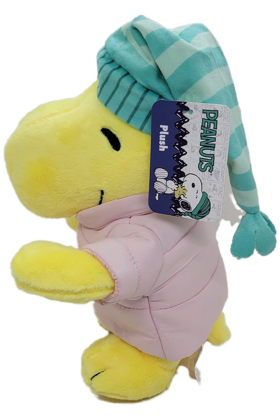 Woodstock Plush in Pajamas with Sleep Hat Approx.11" tall