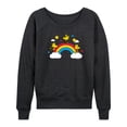 thumbnail image 1 of Peanuts - Woodstock Rainbow - Women's French Terry Long Sleeve Pullover, 1 of 5