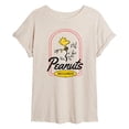 thumbnail image 1 of Peanuts - Woodstock Records - Juniors Oversized Graphic T-Shirt, 1 of 5