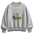 thumbnail image 1 of Peanuts - Woodstock Records - Women's Oversized Fleece Crew Sweatshirt, 1 of 4
