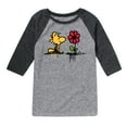 thumbnail image 1 of Peanuts - Woodstock Rose - Toddler And Youth Raglan Graphic T-Shirt, 1 of 5