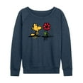 thumbnail image 1 of Peanuts - Woodstock Rose - Women's Lightweight French Terry Long Sleeve Shirt, 1 of 6