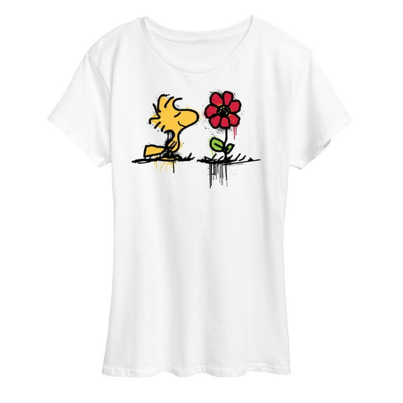 Peanuts - Woodstock Rose - Women's Short Sleeve Graphic T-Shirt