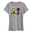 thumbnail image 1 of Peanuts - Woodstock Rose - Women's Short Sleeve Graphic T-Shirt, 1 of 6