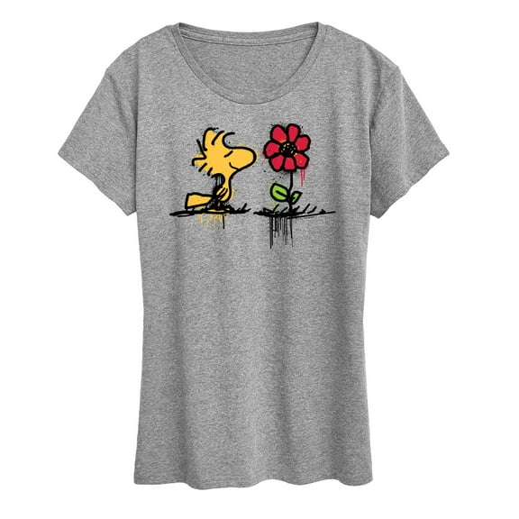 Peanuts - Woodstock Rose - Women's Short Sleeve Graphic T-Shirt