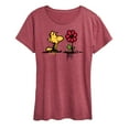 thumbnail image 1 of Peanuts - Woodstock Rose - Women's Short Sleeve Graphic T-Shirt, 1 of 6