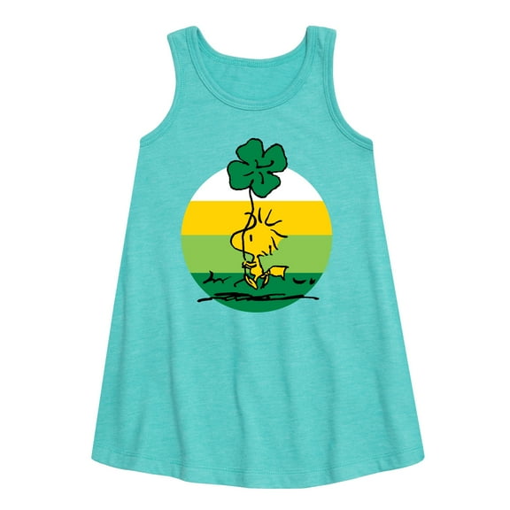 Peanuts - Woodstock Shamrock - Toddler and Youth Girls A-line Dress