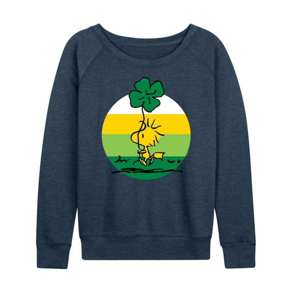 Peanuts - Woodstock Shamrock - Women's Lightweight French Terry Long Sleeve Shirt