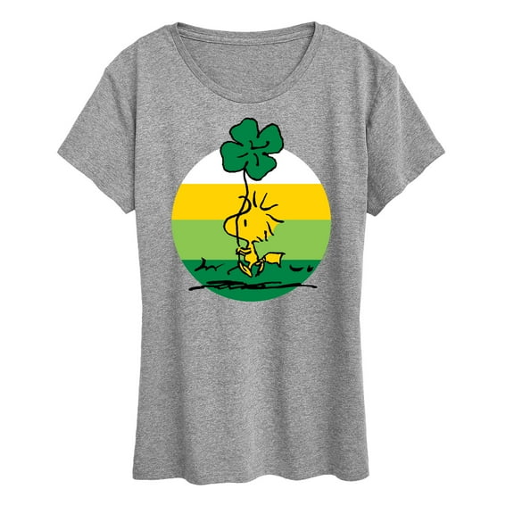 Peanuts - Woodstock Shamrock - Women's Short Sleeve Graphic T-Shirt