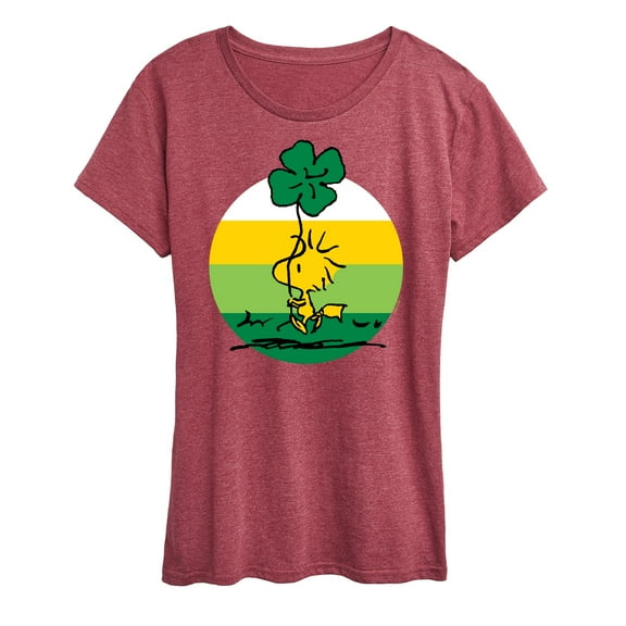 Peanuts - Woodstock Shamrock - Women's Short Sleeve Graphic T-Shirt