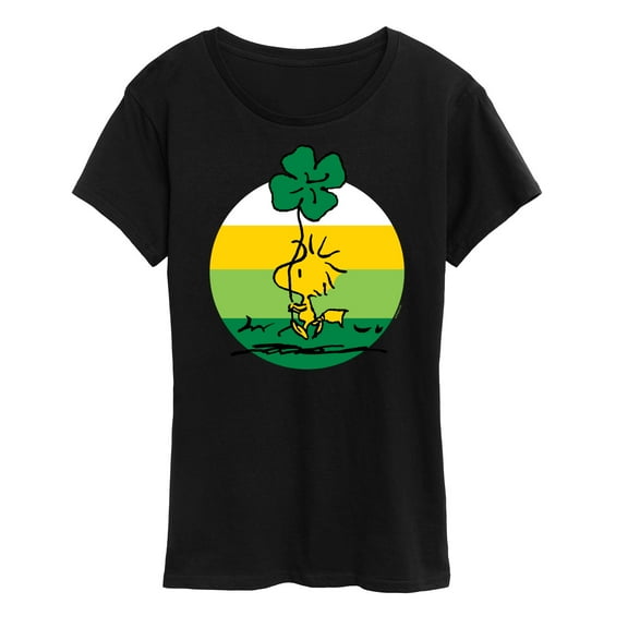 Peanuts - Woodstock Shamrock - Women's Short Sleeve Graphic T-Shirt