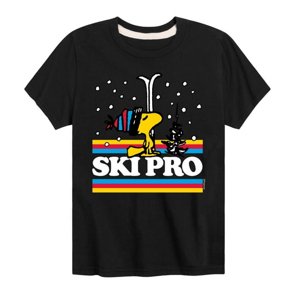 Peanuts - Woodstock Ski Pro - Toddler And Youth Short Sleeve Graphic T-Shirt