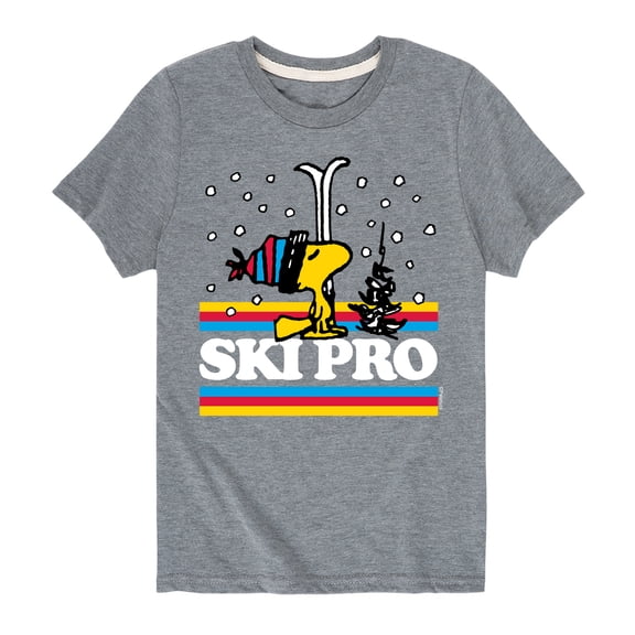 Peanuts - Woodstock Ski Pro - Toddler And Youth Short Sleeve Graphic T-Shirt
