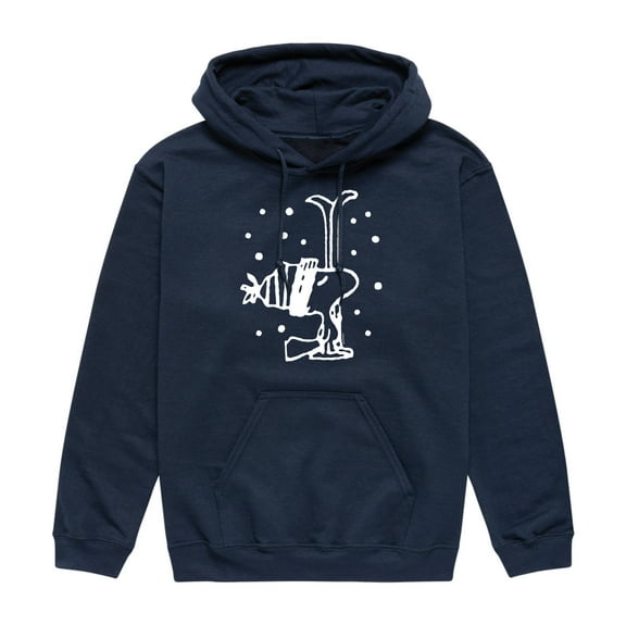 Peanuts - Woodstock Snowfall - Men's Fleece Pullover Hoodie